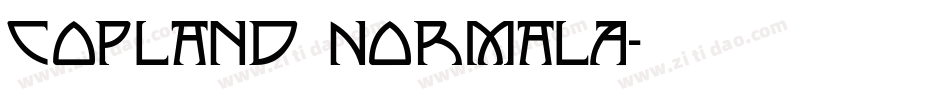 Copland NormalA字体转换